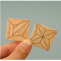 10pcs Mini Miniature Dollhouse Floor Boards Multicolors Wood Dollhouse Floor Tiles 3*3*0.3cm Wooden Flooring Fit 1:12 Dollhouse