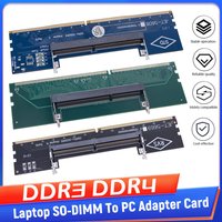 DDR3 DDR4 to SO-DIMM Adapter Connectors Laptop RAM Memory DDR3/4/5 Sodimm to Dimm Riser 240pin 288pin DIMM Card for Desktop