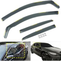 4pcs Tint Window Wind Rain Sun Guard Deflectors Protector Sheet For Honda Civic 10th 10 Gen Hatchback 5-Door 2017-2022