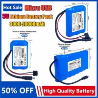 Micro USB Output 5V Lithium Battery Pack 18650 for Mini Speaker USB Fan WiFi Bluetooth Monitor LED Light Rechargeable Battery