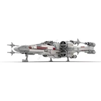 1009pcs Moc Star Battle T-65 X Wing Starfighter (Red 5) 2023 Edition Model Building Blocks Bricks Creative Assembly Toys Gifts