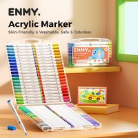 12/24/36/48/60/80 colors acrylic marker Painting pens Graffiti thick brush stackable marker pen Art supplies