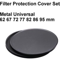Metal Lens Filter Protection Lid Cover Set Storage Stack Cap 62 67 72 77 82 86 95 mm Aluminum Universal for Filter UV CPL ND etc