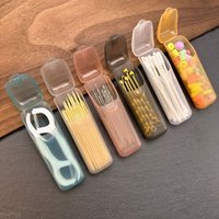 4/8Pcs PP Plastic Mini Storage Box, Portable Travel Organizer, Compact Case for Toothpick Floss Capsule Small Daily Tool Parts