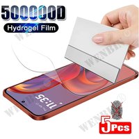 5 Pcs Full Cover Hydrogel Film For Motorola Edge 60 Neo Fusion Pro 50 40 G86 G36 G56 G16 Full Cover Screen Protector