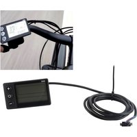 S866 Electric Bicycle Display LCD Meter 24V 36V 48V Electric Scooter Control Panel with SM Plug