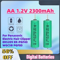 High-Quality AA 1.2V 2300mAh Ni-MH Replacement Battery for Panasonic Electric Hair Clipper ER5209 ER-PGF40 WGC5B PGF80