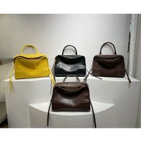 Light Luxury High-quality 2026 Spring Fashion Versatile Large-capacity Handbag Matte Cowhide Shoulder Messenger Bag NO LOGO