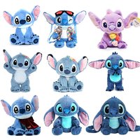 100% Original Disney Lilo & Stitch 2 Plush Toys Lotso Sullivan Kawaii Soft Blue Purple Elf Stuffed Doll Anime Movie Xmas Gift