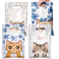 10/20/50pcs Pet Cat Gift Bags Plastic Candy Bag Child Party Loot Bag Boy Girl Kids Birthday Party Wedding Favor Supplies