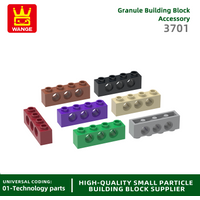 Wange 69Pcs/Lot 3701 1x4 3 Hole Building Block Moc Technical Part Compatible with all Brand Bricks DIY Children Toys Gift Box
