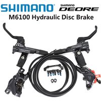 AliExpress Shimano SHIMANO DEORE M6100 2 piston M6120 4 piston Brake MTB Mountain Bikes Hydraulic Disc Brake MTB BR BL-M6100 DEORE Brake