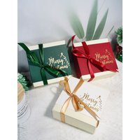Merry Christmas candy boxCookies Box Birthday New Year Party Gift Merry Christmas Handmade Candy Biscuit Chocolate Packaging Kid
