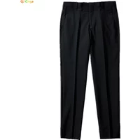 2026 New Men's Black Striped Casual Pants, Fashion Slim Calf Length Pants, Size 28-35