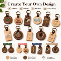 Personalized Custom Wooden Keychains, Pendants, Suitable for Baptisms, Communions, Birthdays, Weddings, Christmas, Perfect Gifts for Giving Away