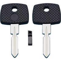 Keychannel High Quality 5pcs Car Key Tansponder Shell Chip Case For Benz W168 W124 W203 Spare Key Replacement HU39 Key Blade