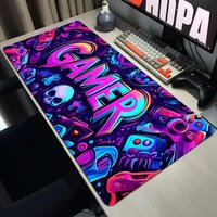 Trendy Art Illustration Mouse Pad Desk Mat with Stitched Edge Non-Slip gaming mats pc accessories keyboard desk pad mauspad