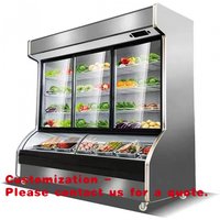 custom.Order Cabinet Refrigerated Freezer Commercial Mala Tang Display Cabinet showcase