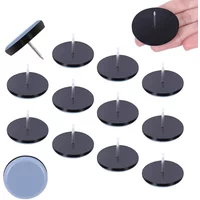 4/8/16PCS Furniture Leg Sliders Pads With Nail Feet Furniture Moving Gliders Mover Floor Protector for Tables Sofas Recliners