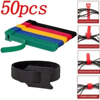 10/30/50pcs Cable Organizer Cable Management Cable Winder Tape Protector For Wire Tie Phone Charging Cable Protector Accessories