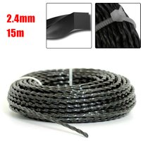 2.4mm 15 Meters Brush Cutter Line Garden Grass Wire Garden Tools Heavy Duty String Trimmer Parts Trimmer Line Spool