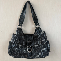 Angel kiss Handbag Women Large Shoulder Bag Satchel Top-handle PU Shoulder Bag Vintage Dumpling Pack Multi-pockets Shoulder Bags