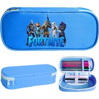 Game Fortnites Pencilcase Anime Cartoon Student Pencil Bag High Capacity Stationery Pouch School Supplies Separated Pen Case