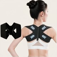 Adjustable Back Shoulder Posture Corrector Belt, Clavicle Spine Support for Upper Back Neck, Breathable Body Reshaper Brace