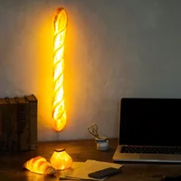 Modern Simulation Bread Wall Lamp with Plug Nordic Baking Restaurant Cake Shop Dessert Coffee Atmosphere Resin Decorative Lamp