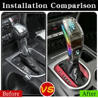 7Color LED Crystal Gear Shift Knob For Ford Mustang 2015-2022 Interior Accessories Automatic Gear Shifter Lever Knob Replacement