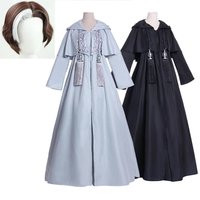 ff14 Final Anime Emet Selch robe Mask Hair Cosplay Wigs party clothing