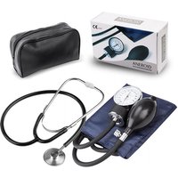JUSTLANG Medical Manual Blood Pressure Monitor Stethoscope Easy To Carry Arm Style Adult Child Single Listening Head