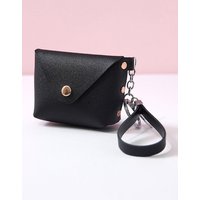 Coin Purse for Women with Zipper Wristlet Wallet PU Leather Keychain Pouch Small Wallet for Shopping Travel