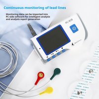 Patient Electrocardiogram Monitor, Heart Rate Monitoring, Bluetooth Dynamic Electrocardiogram Monitor, APP Data Storage, LED Dis