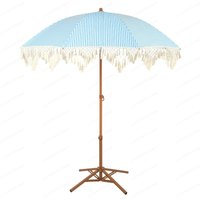 Seaside Resort Beach Umbrella Courtyard Tassel Sun Umbrella Pool Sun Protection Terrace Shade