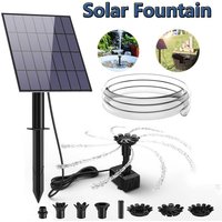 3,5 W Solar Brunnen Pumpe DIY Solar Panel Brunnen mit 4,9 FT Wasser Rohr Pumpe für Vogel Bad Garten Dekoration haustiere Trinken Pon