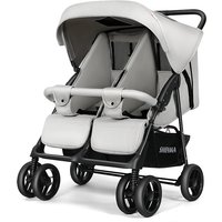 Twin Baby Stroller Foldable Portable High Angle Sitting and Lying Children's Double Stroller