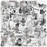 10/28/56pcs Transparent Black Stamp Art Painting Stickers Decals for DIY Decor Notebook Scrapbooking Phone Laptop Guitar