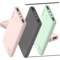 10000mAh Ultra Slim Portable Charger High Capacity Power Bank for iPhone Samsung Xiaomi Phones