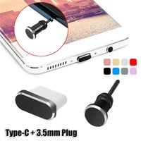 Anti Dust Plug Type C Phone Charging Port 3.5mm Earphones Jack USB C Anti Dust Plug Accessories For Samsung iPhone Huawei Xiaomi