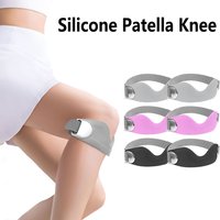 2PCS Adjustable Silicone Patellar Tendon Support Strap Non-Slip Knee Brace for Pain Relief Jumpers Knee Patella Band