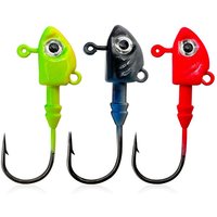 In Stock 10g-40g Ultra Long Cast Realistic Fish Head Jig Head Soft Bait Hook Bass Perch Fresh Saltwater Tackle
