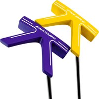 Encore K-Style Putter | 34inch Right-Handed | CNC Milled Face | Yellow & Purple | High MOI Mallet Putter for Men & Women | Golf