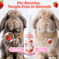 Rabbit Hair Detangling & Smoothing Spray Anti-Static Anti-Tangle Gentle Moisturizing Non-Irritating for Rabbits Fur Care