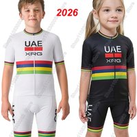 AliExpress NONE 2026 Kids UAE World-Champion Cycling Jersey Set Boys Girls Cycling Child Clothing Road Bike Shirts Suit Bicycle Rop