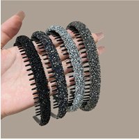 New Fashion Women's Non-slip Hairband with Teeth, Four Colors Optional, Versatile for Daily Parties, Easy to Manage Loose Hair.