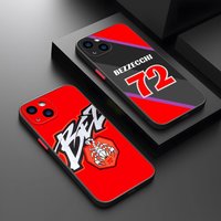 Marco Bezzecchi 72 Phone Case Matte Transparent For 16 15 IPhone 12 11 13 14 Pro Max 8 Plus Back Cover