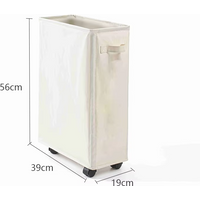 1PC Laundry Basket With Wheels And Lid,Closed Laundry Hamper,Suitable For Bedrooms,Bathtubs,Laundry,Dormitories
