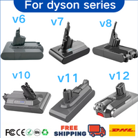 Dyson V6 V7 V8 V10 V11 V12 12800mAh 21.6V/25.2V battery replacement Dyson V8 vacuum handheld vacuum cleaner Dyson V11 battery