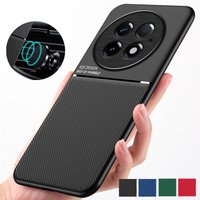 Rugged Non-Slip Case For OnePlus 13 One Plus 13R Cover Car Built-in Magnetic Suction Holder Coque Fundas Shell Capa